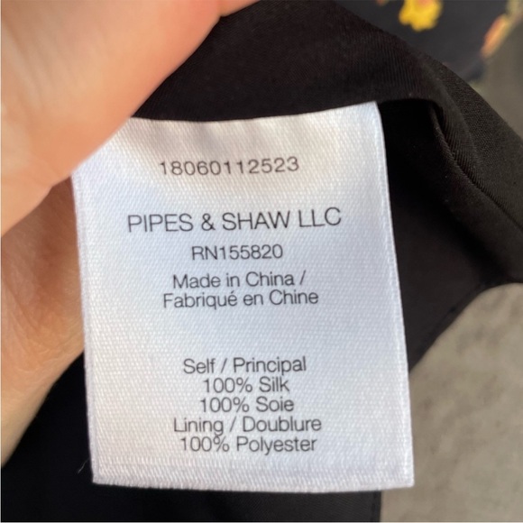 VERONICA BEARD Black & Yellow Sunflower Floral Printed Silk Riggins Dress Sz 0 - Picture 14 of 17